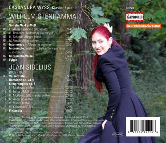 Sonata per Pianoforte n.4, Intermezzo, Impromptu, Impromptu-Valse, Fylgia - CD Audio di Karl Wilhelm Eugen Stenhammar - 2