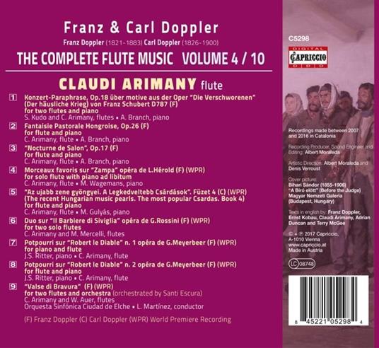 Musica per flauto vol.4-10 - CD Audio di Franz Doppler,Karl Doppler,Claudi Arimany - 2