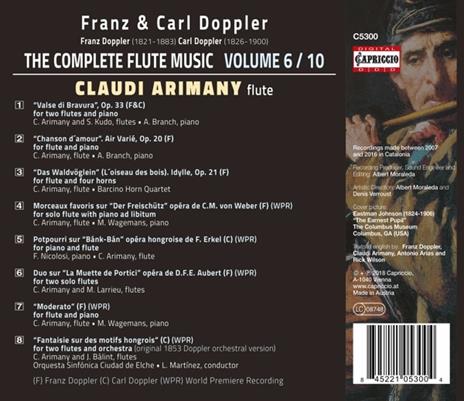 Musica per flauto vol.6 - CD Audio di Franz Doppler,Claudi Arimany - 2