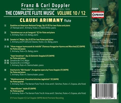 Complete Flute Music Vol.10-12 - CD Audio di Franz Doppler,Karl Doppler - 2
