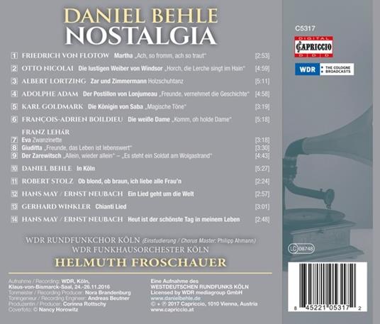 Nostalgia - CD Audio di Daniel Behle - 2