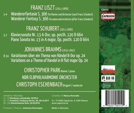 Liszt-Schubert-Brahms. Wanderer Fantasy-Piano Sonata - CD Audio di Ndr Elbphilharmonie - 2