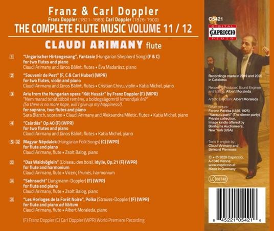 The complete Flute Music Vol.11/12 - CD Audio di Franz Doppler,Claudi Arimany - 2