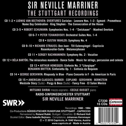 The Stuttgart Recordings - CD Audio di Neville Marriner - 2
