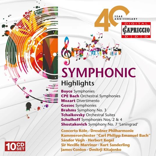 Symphonic Highlights For Capriccio's 40 Year Anniversary (10 Cd) - CD Audio