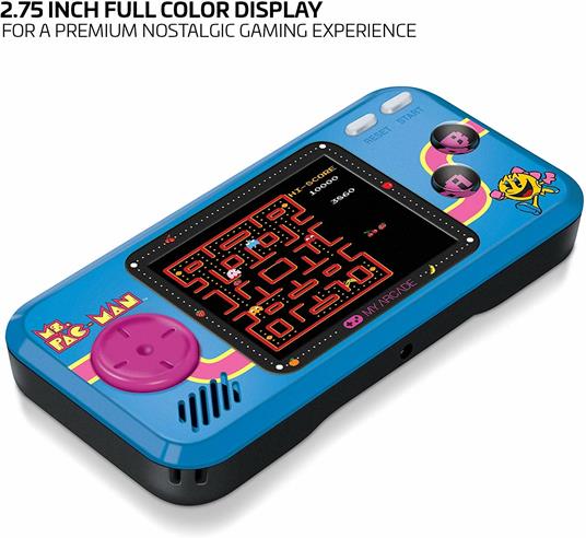 My Arcade Ms. Pac-Man console da gioco portatile Nero, Blu 6,98 cm (2.75") - 4