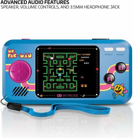 My Arcade Ms. Pac-Man console da gioco portatile Nero, Blu 6,98 cm (2.75") - 5