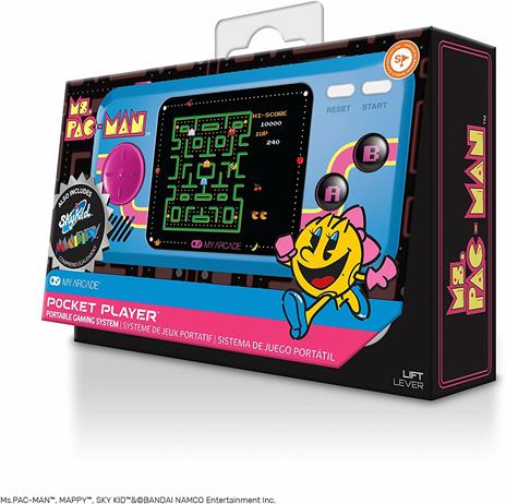 My Arcade Ms. Pac-Man console da gioco portatile Nero, Blu 6,98 cm (2.75") - 7
