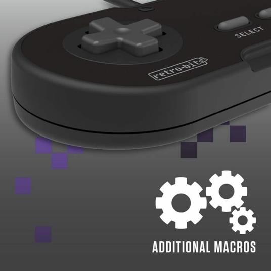 Controller USB RetroBit Legacy 16 - Nero - Switch, PC, Steam, Raspberry Pi - 2
