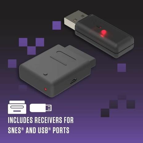 Controller wireless - RetroBit Legacy 16 grigio - Switch, PC, Steam, Raspberry Pi, SNES, Android - 4