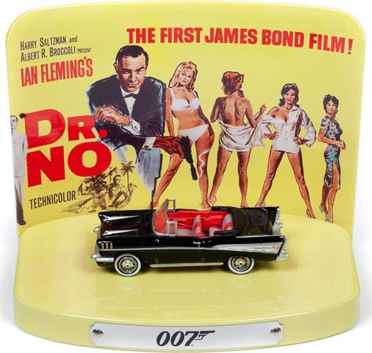 Johnny Lightning: Diecast Model Car 1/64 James Bond Dr.No 1957 Chevy Belair With Collectors Tin