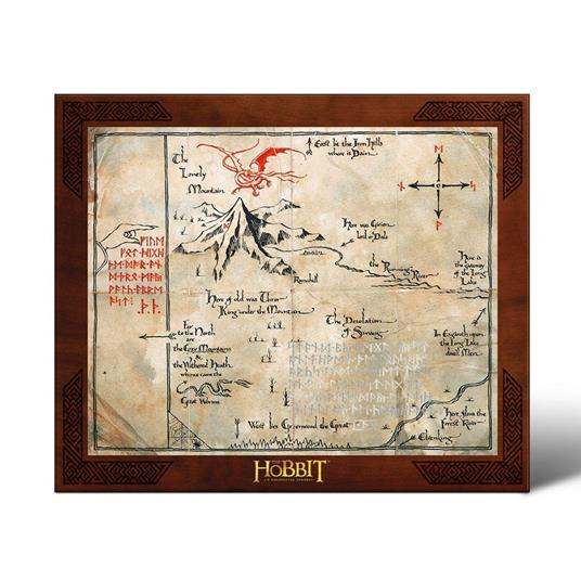 Il Signore degli Anelli. Mappa di Thorin Scudodiquercia