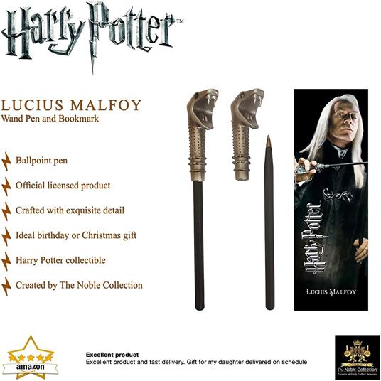 Harry Potter - Bacchetta Penna e Segnalibro di Lucius Malfoy - 3