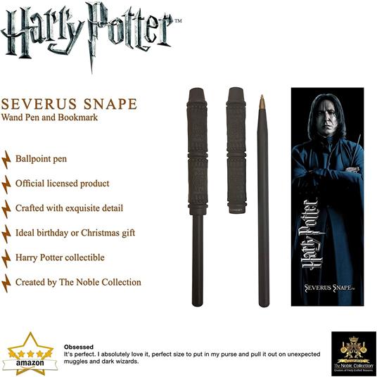 Harry Potter - Bacchetta Penna e Segnalibro di Severus Piton - 3