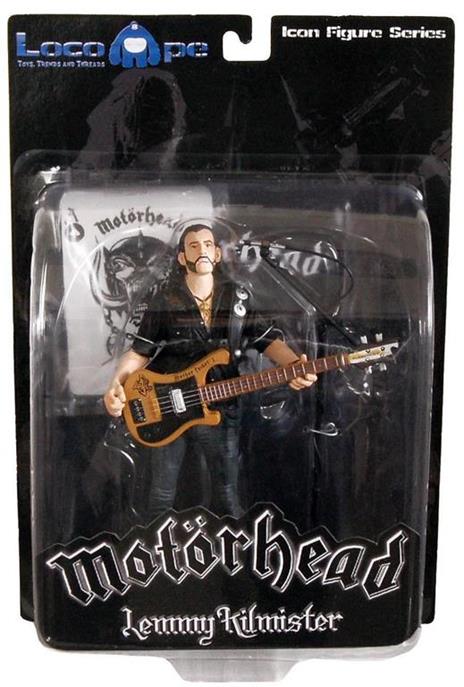 Action Figure Motörhead Lemmy Kilmister Black Pick Guard Guitar 16 cm [Edizione. Germania] Global Merchansing