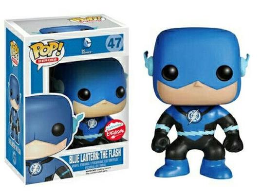 Funko Bobble Head Pop Culture Dc Comics Blue Lantern Flash Exclusive Fugitive - 3