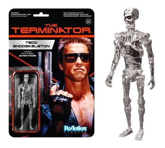 Action figure Chrome T-800 Endoskeleton. Terminator ReAction