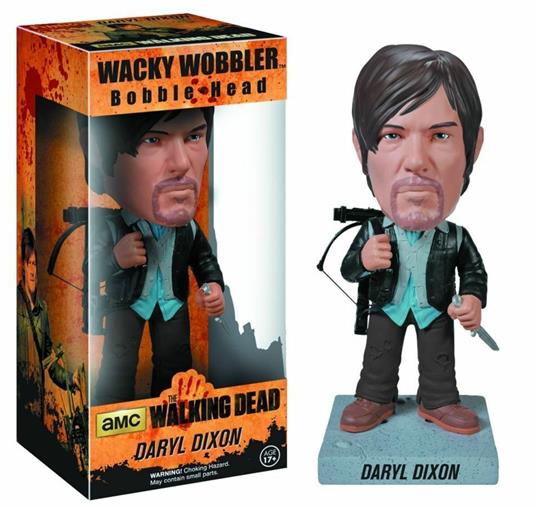 Funko Wacky Wobbler. The Walking Dead. Biker Daryl Dixon Bobble Head Figure - 3