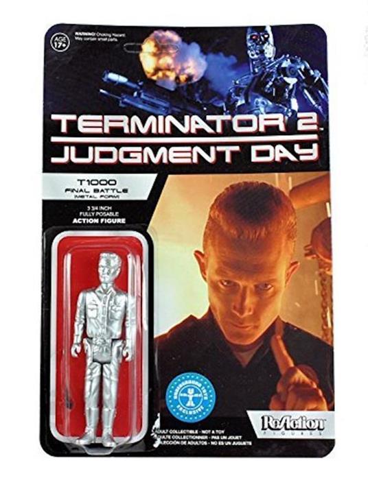 Funko ReAction Series. Terminator 2. T-1000 in Patrolman Metallic. - 4