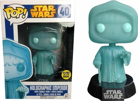 Funko POP! Star Wars. The Emperor Palpatine GITD (Glow-In-The-Dark) Variant Bobble Head 4-inch - 3