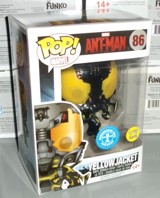 Funko POP! Marvel Yellowjacket Glow-In-The-Dark version Vinyl Figure 10cm limited