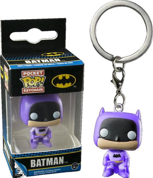 Funko Pocket POP! Keychain DC Comics. Batman 75th Anniversary PURPLE Batman Vinyl Figure 4cm limited