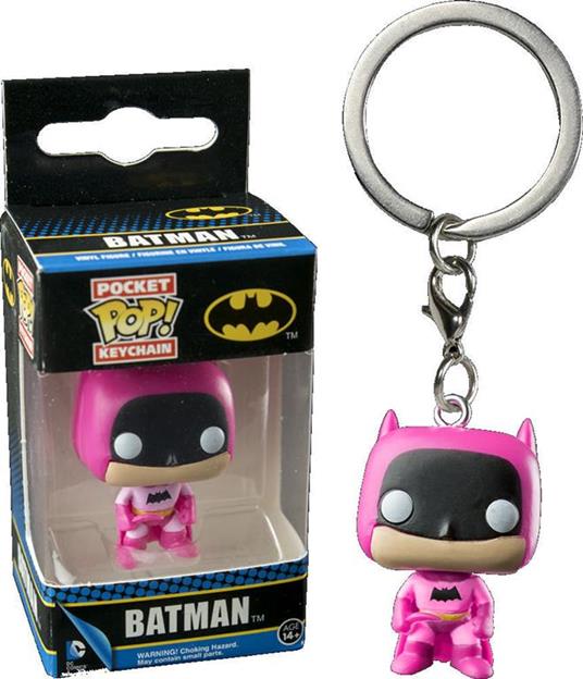 Funko Pocket POP! Keychain. DC Comics. Batman 75th Anniversary PINK Batman - 2