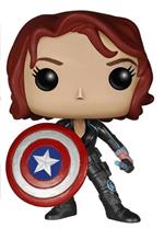 Funko Bobble Head Pop Marvel Captain America Civil War Black Widow Shield Figure