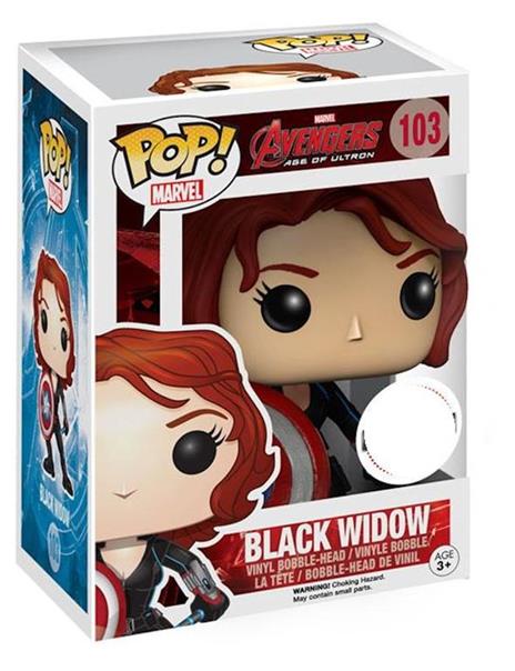 Funko Bobble Head Pop Marvel Captain America Civil War Black Widow Shield Figure - 3