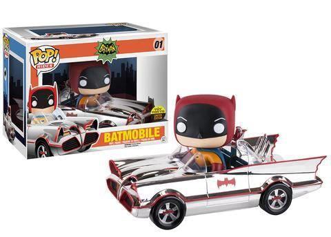 Funko POP! Rides Batman 66. Chrome Batmobile & Batman SDCC 2016 Exclusive Set - 2