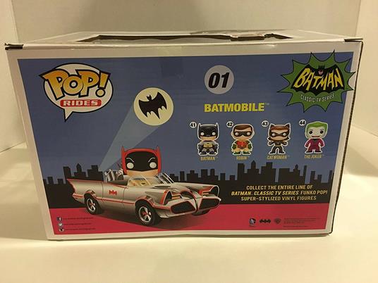 Funko POP! Rides Batman 66. Chrome Batmobile & Batman SDCC 2016 Exclusive Set - 6