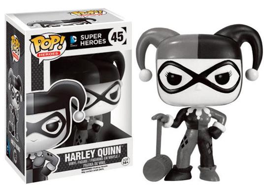 Pop Culture Dc Comics Heroes Black & White Harley Quinn Vinyl Figure New!