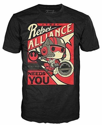 Funko POP! Tees. Star Wars: Po Dameron Rebel Alliance (L)