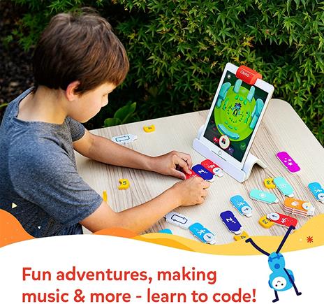 Osmo - Starter kit per iPad 3 giochi di apprendimento pratici - età 5-10+ - Imparare a codificare, codificare le basi e codificare puzzle - Base iPad inclusa, 901-00039 - 4
