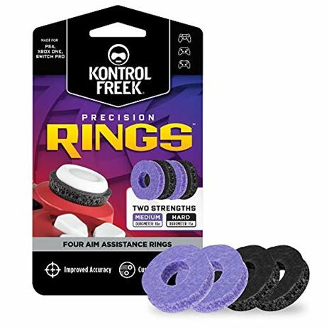 KontrolFreek Precision Rings   Controllo del movimento con mira assistita per PlayStation 4 (PS4), PlayStation 5 (PS5), Xbox One, Xbox Series X S, Switch Pro &amp; Scuf   resistenza medio / dura