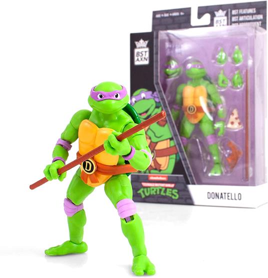 Tartarughe Ninja Bst Axn Action Figura Donatello 13 Cm The Loyal Subjects