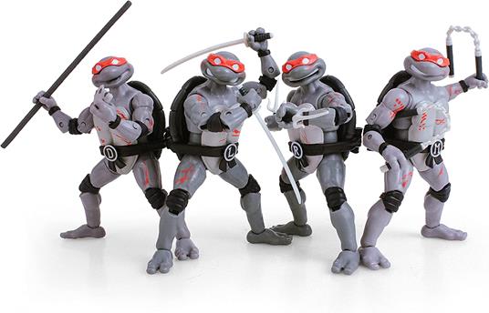Tartarughe Ninja Bst Axn Action Figura 4-pack Battle Damaged 13 Cm The Loyal Subjects GU10960