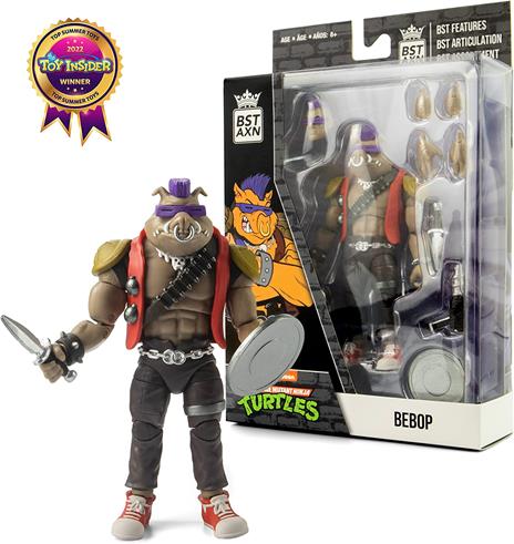 Tartarughe Ninja Bst Axn Action Figura Bebop 13 Cm The Loyal Subjects - 4