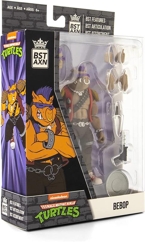 Tartarughe Ninja Bst Axn Action Figura Bebop 13 Cm The Loyal Subjects - 5