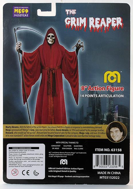 Universal Monsters Action Figura Grim Reaper Edizione Limitata 20 Cm Mego - 2
