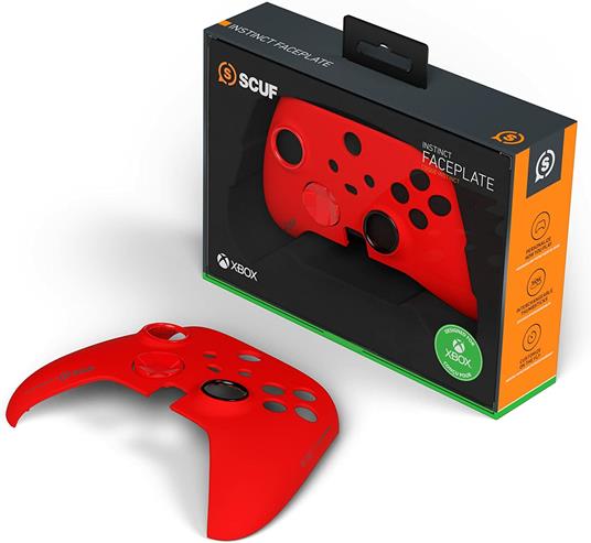 SCUF Instinct Scocca rimovibile, colori per i controller per Xbox Series X S e Xbox One - Rosso