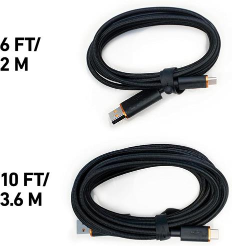 SCUF Cavo Intrecciato USB-C – USB Type C da 3.6 Metri per la Connessione e la Carica dei Controller per Xbox, dei Controller per PS5 e Smartphone, Nero - 5
