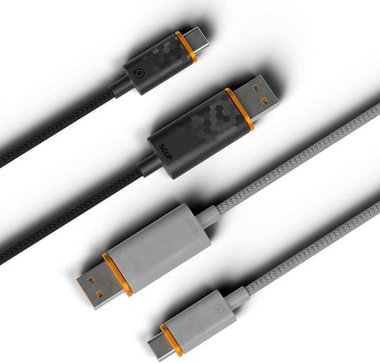 SCUF Cavo Intrecciato USB-C – USB Type C da 3.6 Metri per la Connessione e la Carica dei Controller per Xbox, dei Controller per PS5 e Smartphone, Nero - 6