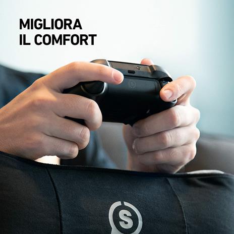 SCUF Exo Cuscino Posturale Ergonomico per il Gaming e il Lavoro da Remoto con Supporto della Colonna Vertebrale, del Collo, del Polso e della Mano - Nero - 2