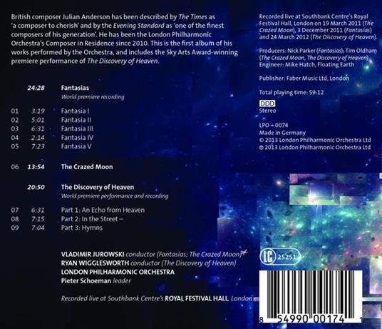 Orchestral Works - CD Audio di Julian Anderson - 2