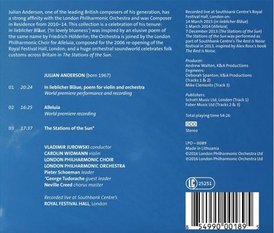 In Lieblicher Blaue - CD Audio di Vladimir Jurowski - 2
