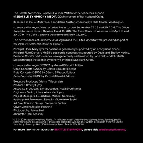 La Source D'Un Regard - CD Audio di Marc Andre - 2