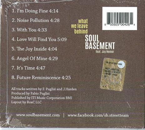 What We Leave Behind - CD Audio di Soul Basement - 2