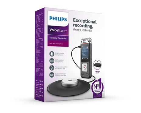Philips Voice Tracer DVT8110/00 dittafono Flash card Antracite, Cromo - 11