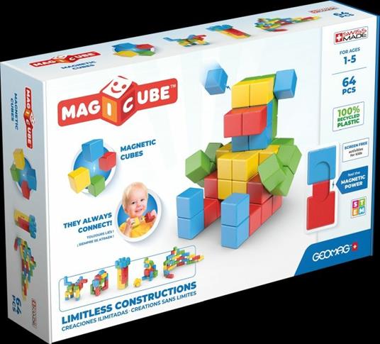 Geomag Magicube Full Color Recycled Try Me 64 Pz